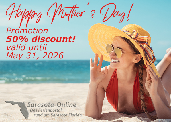 Mother’s Day 2026 Business Listing Special - 50 percent discount promotion for your business listing on Sarasota-Online
